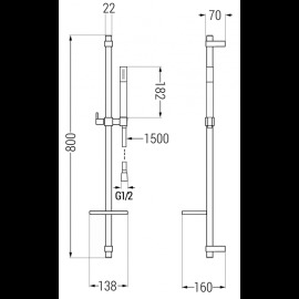 Mexen DQ70 785704581-00 sprchový set