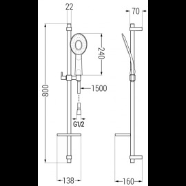 Mexen DQ73 785734581-00 sprchový set