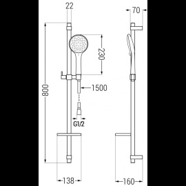 Mexen DQ74 785744581-00 sprchový set