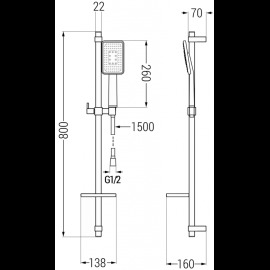 Mexen DQ54 785544581-21 sprchový set