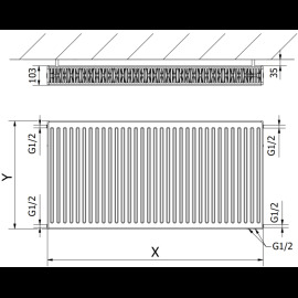 Mexen CV22 radiátor 300x600mm