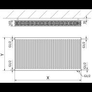 Mexen CV22 radiátor 300x600mm - cena, srovnání