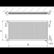 Mexen CV11 radiátor 500x400mm - cena, srovnání