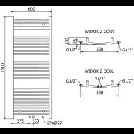 Mexen Ares radiátor 1500x600mm - cena, srovnání
