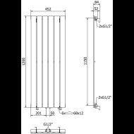 Mexen Boston radiátor 1200x452mm - cena, srovnání