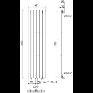 Mexen Boston radiátor 1800x452mm - cena, srovnání