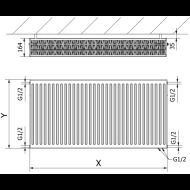 Mexen CV33 radiátor 600x1000mm - cena, srovnání