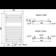 Mexen Hades radiátor 800x500mm - cena, srovnání