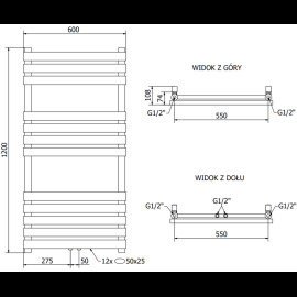 Mexen Jowisz radiátor 1200x600mm