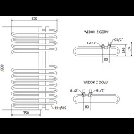 Mexen Ops radiátor 1000x550mm - cena, srovnání