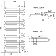 Mexen Ops radiátor 1300x550mm - cena, srovnání