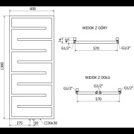 Mexen Orlando radiátor 1380x600mm - cena, srovnání