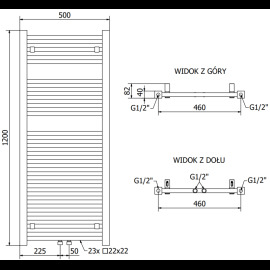 Mexen Pluton radiátor 1200x500mm
