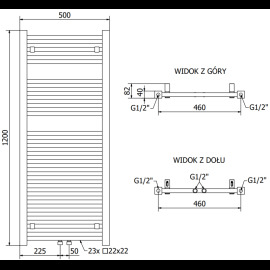 Mexen Pluton radiátor 1200x500mm