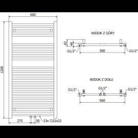 Mexen Pluton radiátor 1200x600mm