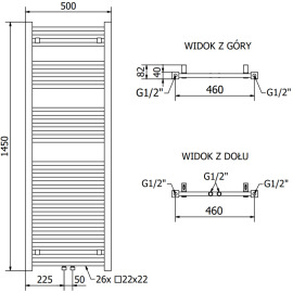 Mexen Pluton radiátor 1450x500mm