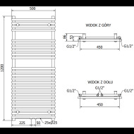 Mexen Sol radiátor 1200x500mm - cena, srovnání