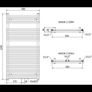 Mexen Sol radiátor 1200x600mm - cena, srovnání