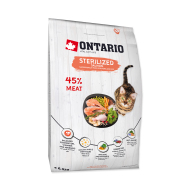 Ontario Cat Sterilised Salmon 6,5kg - cena, srovnání