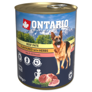 Ontario Dog Beef Pate Flavoured with Herbs 800g - cena, srovnání