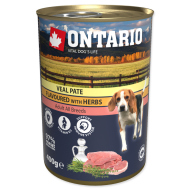 Ontario Dog Veal Pate Flavoured with Herbs 400g - cena, srovnání