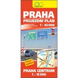 Praha průjezdní plán 1:65 000