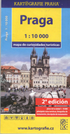 Praha mapa turistických zajímavostí Esp