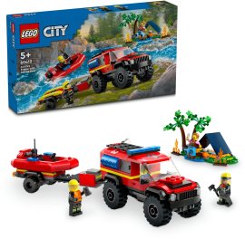 Lego City 60412 Hasičské auto 4x4 a záchranný čln