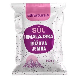 Allnature Himalájska soľ Ružová jemná 1000g