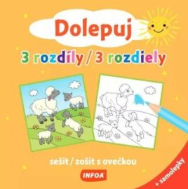 Dolepuj 3 rozdíly / 3 rozdiely - sešit/ zošit s ovečkou