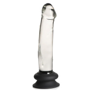 Kiotos Pleasure Crystals Glass Dildo Silicone Base 18cm - cena, srovnání