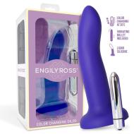 Engily Ross Dildox Vibrating Color Changing Liquid Silicone Dildo 17cm - cena, srovnání