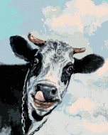 Zuty Šťastná krava, 80x100cm plátno napnuté na rám - cena, srovnání