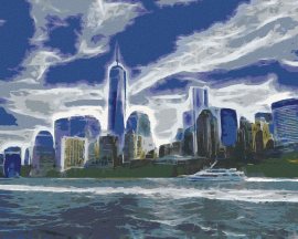 Zuty Abstraktné Manhattan, 80x100cm bez rámu a bez vypnutia plátna