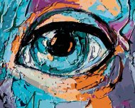 Zuty Abstraktné oko mladého dievčaťa, 80x100cm plátno napnuté na rám - cena, srovnání