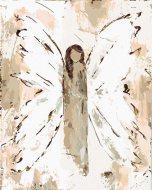 Zuty Anjel s hnedými vlasmi (Haley Bush), 80x100cm vypnuté plátno na rám - cena, srovnání