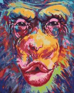Zuty Bozkávajúca opica, 80x100cm bez rámu a bez napnutia plátna - cena, srovnání