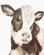 Zuty Čierno-biela krava (Haley Bush), 80x100cm plátno napnuté na rám - cena, srovnání