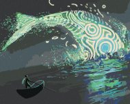 Zuty Fantasy zelená veľryba, 80x100cm plátno napnuté na rám - cena, srovnání