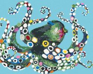 Zuty Farebná chobotnica, 80x100cm plátno napnuté na rám - cena, srovnání