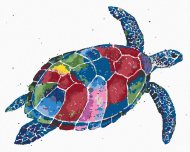 Zuty Farebná korytnačka, 80x100cm vypnuté plátno na rám - cena, srovnání