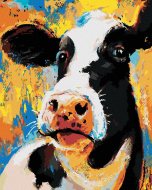 Zuty Farebná krava, 80x100cm plátno napnuté na rám - cena, srovnání