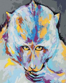 Zuty Farebná opica, 80x100cm vypnuté plátno na rám