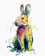 Zuty Farebný králik, 80x100cm bez rámu a bez vypnutia plátna - cena, srovnání