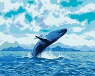 Zuty Hravá veľryba, 80x100cm bez rámu a bez napnutia plátna - cena, srovnání
