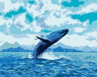 Zuty Hravá veľryba, 80x100cm plátno napnuté na rám - cena, srovnání