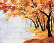 Zuty Jesenný červený les, 80x100cm bez rámu a bez napnutia plátna - cena, srovnání