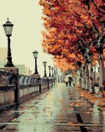 Zuty Maľovanie podľa čísel Jesenná prechádzka, 80x100cm bez rámu a bez napnutia plátna - cena, srovnání