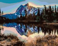 Zuty Maľovanie podľa čísel Zasnežené hory, 100x80cm bez rámu a bez napnutia plátna - cena, srovnání
