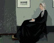 Zuty Maľovanie podľa čísel Whistlerova matka (J. McNeill Whistler), 80x100cm bez rámu a bez napnutia plátna - cena, srovnání
